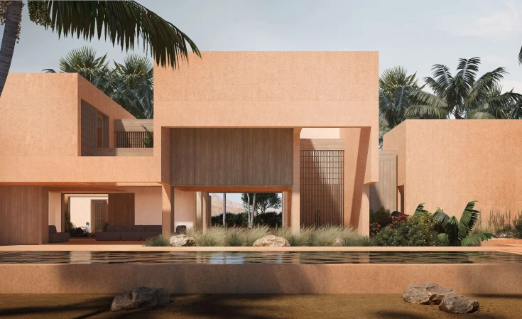 House in a desert